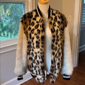 Opening Ceremony Faux Fur bomber jacket